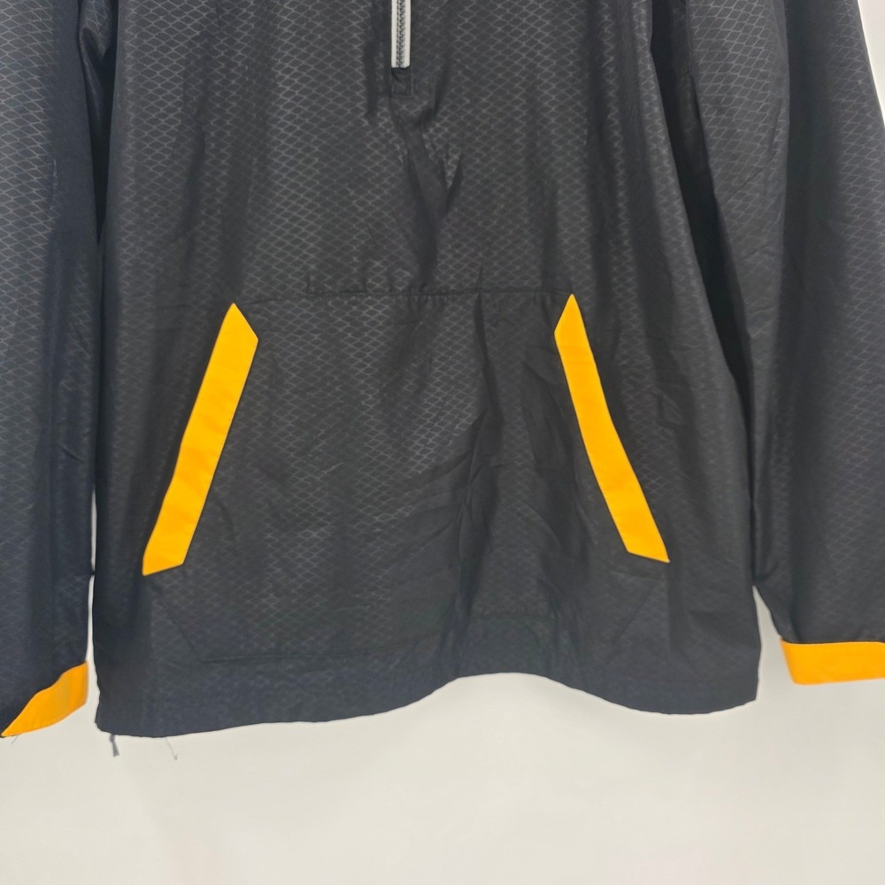 REEKBOK CENTER ICE BOSTON BRUINS 1/4 Zip WINDBREAKER MENS MEDIUM BLACK YELLOW - Picture 3 of 15